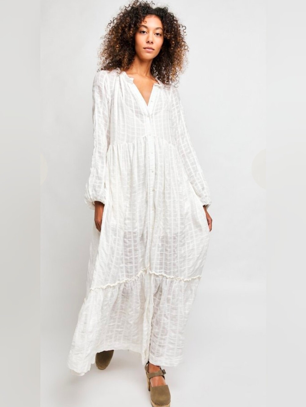 Free People Edie Dress Ivory Size Medium NWT